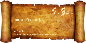 Imre Zsinett névjegykártya